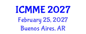 International Conference on Metallurgical and Materials Engineering (ICMME) February 25, 2027 - Buenos Aires, Argentina