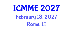 International Conference on Metallurgical and Materials Engineering (ICMME) February 18, 2027 - Rome, Italy