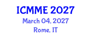 International Conference on Metallurgical and Materials Engineering (ICMME) March 04, 2027 - Rome, Italy