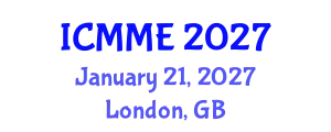 International Conference on Metallurgical and Materials Engineering (ICMME) January 21, 2027 - London, United Kingdom