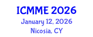 International Conference on Metallurgical and Materials Engineering (ICMME) January 12, 2026 - Nicosia, Cyprus