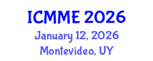 International Conference on Metallurgical and Materials Engineering (ICMME) January 12, 2026 - Montevideo, Uruguay