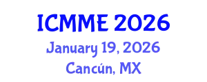 International Conference on Metallurgical and Materials Engineering (ICMME) January 19, 2026 - Cancún, Mexico