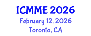 International Conference on Metallurgical and Materials Engineering (ICMME) February 12, 2026 - Toronto, Canada