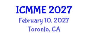 International Conference on Metallurgical and Materials Engineering (ICMME) February 10, 2027 - Toronto, Canada