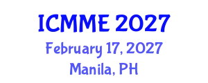 International Conference on Metallurgical and Materials Engineering (ICMME) February 17, 2027 - Manila, Philippines