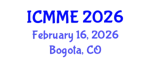 International Conference on Metallurgical and Materials Engineering (ICMME) February 16, 2026 - Bogota, Colombia