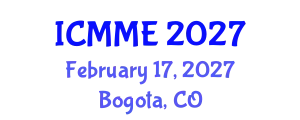 International Conference on Metallurgical and Materials Engineering (ICMME) February 17, 2027 - Bogota, Colombia