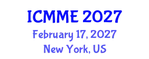 International Conference on Metallurgical and Materials Engineering (ICMME) February 17, 2027 - New York, United States