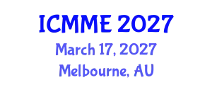 International Conference on Metallurgical and Materials Engineering (ICMME) March 17, 2027 - Melbourne, Australia