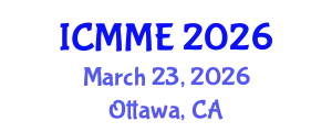 International Conference on Metallurgical and Materials Engineering (ICMME) March 23, 2026 - Ottawa, Canada