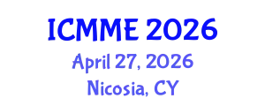 International Conference on Metallurgical and Materials Engineering (ICMME) April 27, 2026 - Nicosia, Cyprus