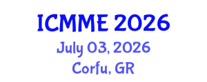 International Conference on Metallurgical and Materials Engineering (ICMME) July 03, 2026 - Corfu, Greece