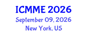 International Conference on Metallurgical and Materials Engineering (ICMME) September 09, 2026 - New York, United States