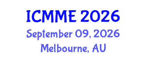 International Conference on Metallurgical and Materials Engineering (ICMME) September 09, 2026 - Melbourne, Australia