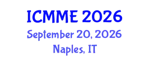 International Conference on Metallurgical and Materials Engineering (ICMME) September 20, 2026 - Naples, Italy