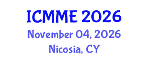 International Conference on Metallurgical and Materials Engineering (ICMME) November 04, 2026 - Nicosia, Cyprus