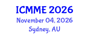 International Conference on Metallurgical and Materials Engineering (ICMME) November 04, 2026 - Sydney, Australia