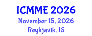International Conference on Metallurgical and Materials Engineering (ICMME) November 15, 2026 - Reykjavik, Iceland