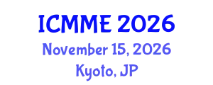 International Conference on Metallurgical and Materials Engineering (ICMME) November 15, 2026 - Kyoto, Japan