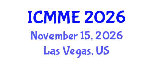 International Conference on Metallurgical and Materials Engineering (ICMME) November 15, 2026 - Las Vegas, United States
