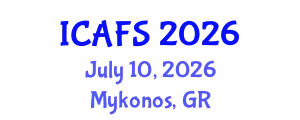 International Conference on Agricultural and Food Sciences (ICAFS) July 10, 2026 - Mykonos, Greece