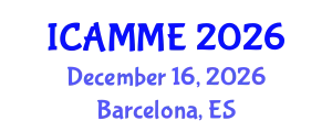 International Conference on Automotive, Mechanical and Materials Engineering (ICAMME) December 16, 2026 - Barcelona, Spain