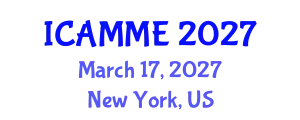 International Conference on Automotive, Mechanical and Materials Engineering (ICAMME) March 17, 2027 - New York, United States