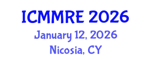 International Conference on Mechanical, Mechatronics and Robotics Engineering (ICMMRE) January 12, 2026 - Nicosia, Cyprus