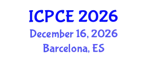 International Conference on Power and Control Engineering (ICPCE) December 16, 2026 - Barcelona, Spain