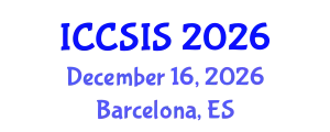 International Conference on Computer Science and Intelligent Systems (ICCSIS) December 16, 2026 - Barcelona, Spain
