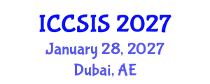 International Conference on Computer Science and Intelligent Systems (ICCSIS) January 28, 2027 - Dubai, United Arab Emirates