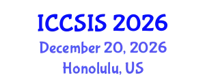 International Conference on Computer Science and Intelligent Systems (ICCSIS) December 20, 2026 - Honolulu, United States