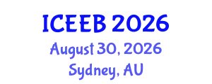 International Conference on Ecology and Environmental Biology (ICEEB) August 30, 2026 - Sydney, Australia