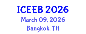 International Conference on Ecology and Environmental Biology (ICEEB) March 09, 2026 - Bangkok, Thailand