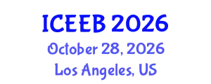 International Conference on Ecology and Environmental Biology (ICEEB) October 28, 2026 - Los Angeles, United States