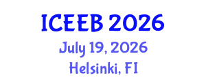 International Conference on Ecology and Environmental Biology (ICEEB) July 19, 2026 - Helsinki, Finland