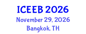 International Conference on Ecology and Environmental Biology (ICEEB) November 29, 2026 - Bangkok, Thailand