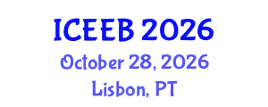 International Conference on Ecology and Environmental Biology (ICEEB) October 28, 2026 - Lisbon, Portugal