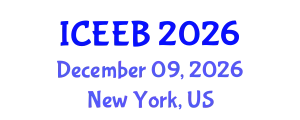 International Conference on Ecology and Environmental Biology (ICEEB) December 09, 2026 - New York, United States