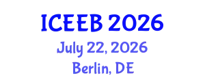 International Conference on Ecology and Environmental Biology (ICEEB) July 22, 2026 - Berlin, Germany