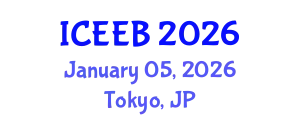 International Conference on Ecology and Environmental Biology (ICEEB) January 05, 2026 - Tokyo, Japan