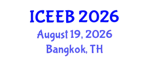International Conference on Ecology and Environmental Biology (ICEEB) August 19, 2026 - Bangkok, Thailand