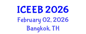 International Conference on Ecology and Environmental Biology (ICEEB) February 02, 2026 - Bangkok, Thailand