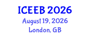 International Conference on Ecology and Environmental Biology (ICEEB) August 19, 2026 - London, United Kingdom