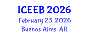 International Conference on Ecology and Environmental Biology (ICEEB) February 23, 2026 - Buenos Aires, Argentina