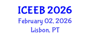 International Conference on Ecology and Environmental Biology (ICEEB) February 02, 2026 - Lisbon, Portugal