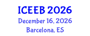 International Conference on Ecology and Environmental Biology (ICEEB) December 16, 2026 - Barcelona, Spain