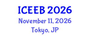 International Conference on Ecology and Environmental Biology (ICEEB) November 11, 2026 - Tokyo, Japan