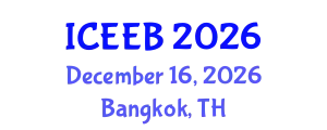 International Conference on Ecology and Environmental Biology (ICEEB) December 16, 2026 - Bangkok, Thailand